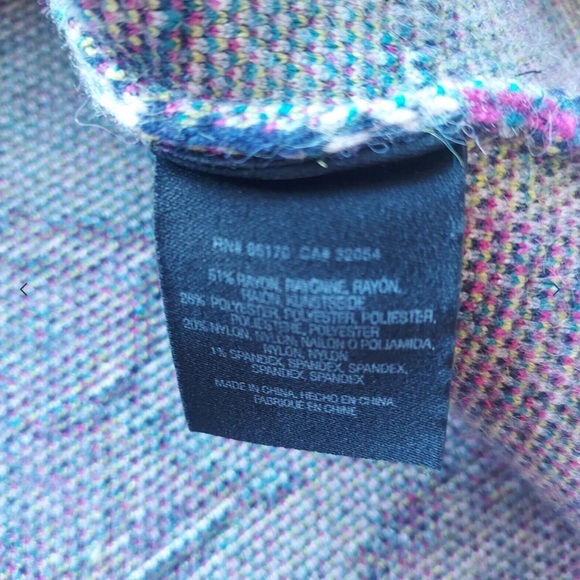 Akemi+Kin Anthropologie Kaleidoscope Sweater Dress Short Sleeve Floral Grey Sz.L - Picture 11 of 12